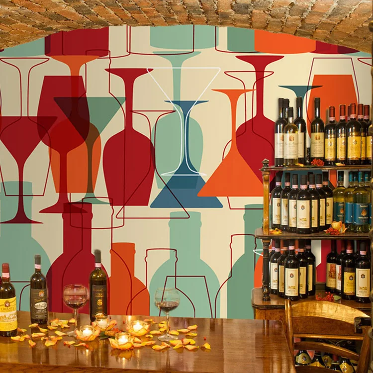 Compra vino tinto wallpaper online al por mayor de china ... Color vino tinto en paredes