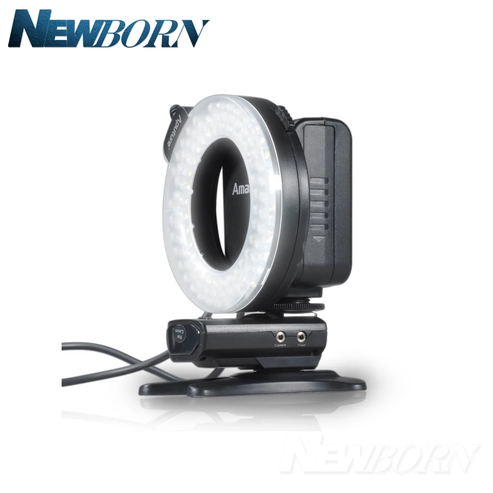 

Amaran HN100 Halo LED Ring Flash CRI 95+ led ring flash light Work with flash triggers Eight lens adapter ring for Nikon