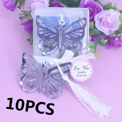 10PSC металлические бабочка закладки Baby Shower Сувениры именинницы Keepsake вечерние поддавки сувениры и подарки для гостей