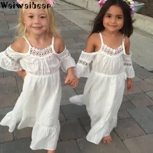 Waiwaibear Summer Baby Children Girls Dresses Princess Dress Kids Baby Party Wedding Pageant Formal Cute Dresses Clothes ZT8 girls dress fox squirrel bird mushroom striped cotton 2018 summer princess wedding party dresses kids clothes size 7 14 pageant