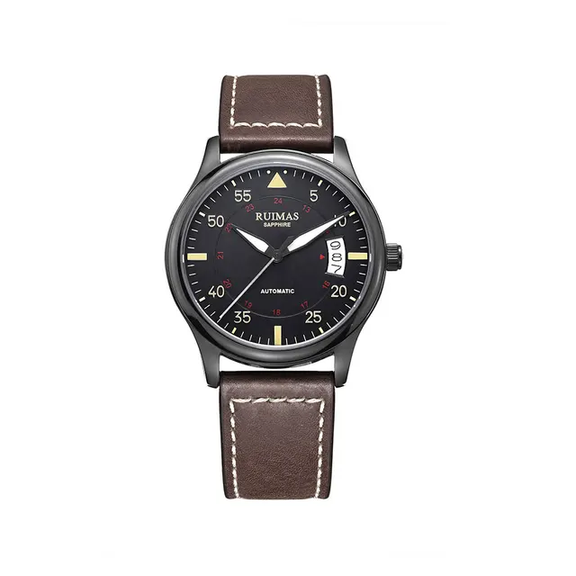 RUIMAS Movt MIYOTA 8215 Men Watch Fashion Multifunction Automatic Luminous Sapphire Mechanical Man Wrist Watches Reloj Hombre