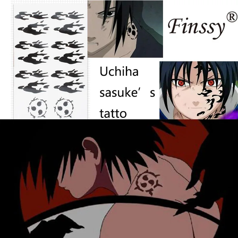 Anime Hatsune D.VA Sasuke Luka Zombie Scar Cosplay Tattoo Trafalgar Law Nami Sticker Gaara Sasuke Fairy Tail Tattoo