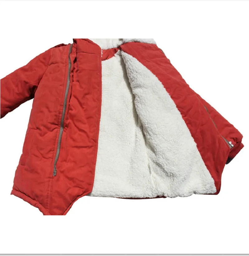 Зимняя модная куртка для маленьких мальчиков и девочек возрастом от 3 до 12 лет верхняя одежда детская куртка на подкладке из хлопка в Корейском стиле зимнее теплое пальто из овечьей шерсти и кашемира для мальчиков