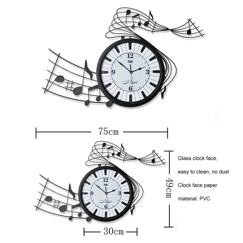Reloj Meijswxj настенные часы Saat обои немой Relogio де Parede Гостиная Творческий музыка