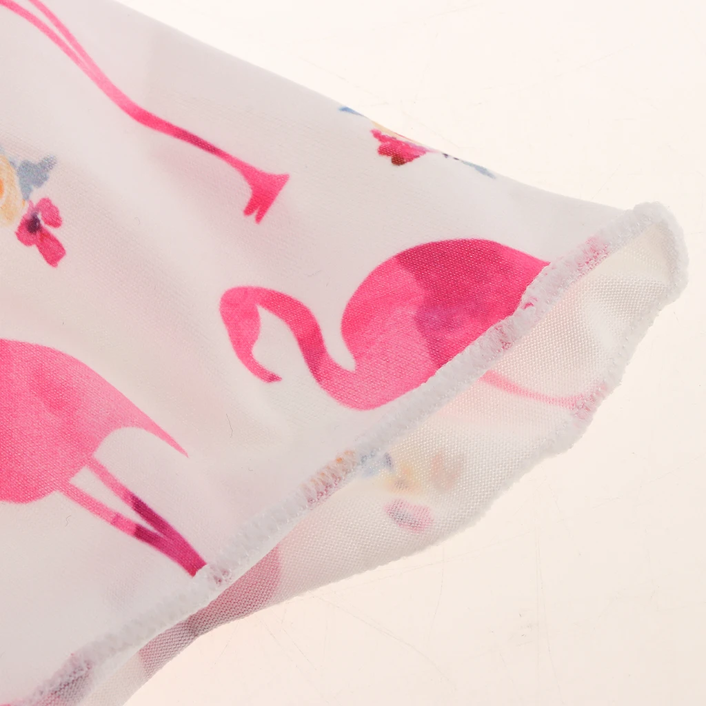 18inch Fashion Doll Summer Outfits Sleeveless Casual Dress Underwear For American Doll Doll Dress-up Accessory Flamingo Pattern