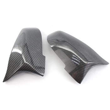 

1Pair Car Mirror Covers Left Right Side Rearview Mirror Cover Cap For BMW 5 6 7 Series F10 F18 F11 F06 F07 F12 F13 F01
