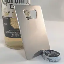 Высокое качество и низкая цена на заказ открывалка для бутылок из нержавеющей стали размером с кредитную карту Персонализированная по индивидуальному заказу пивная бутылка открывалка