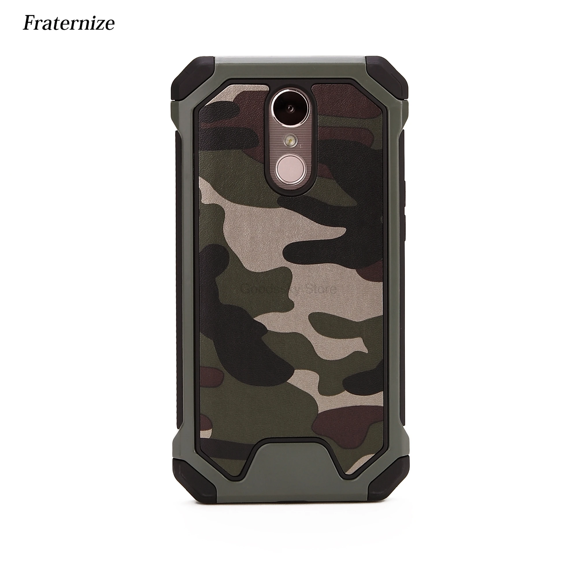 For LG K10 2017 Army Camo Camouflage Pattern back cover Hard Plastic Soft TPU Armor protective phone cases for k10 coque |