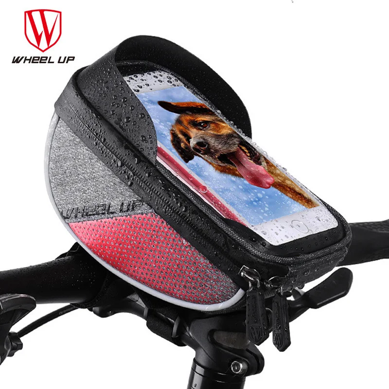 

WHEEL UP Rainproof Bike Front Tube Bag 6.0 Inch Touch Screen Bolsas Bicicleta Bicycle Waterproof Mobile Bag Bisiklet Aksesuar