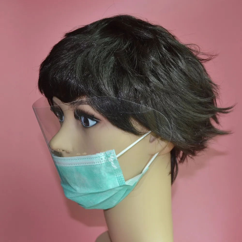 

50pcs Surgical Face Mask Earloop Respirator Dust Mouth Anti-Fog With Visor 3 Layer Protect Eye & Face Cover Healthy Care