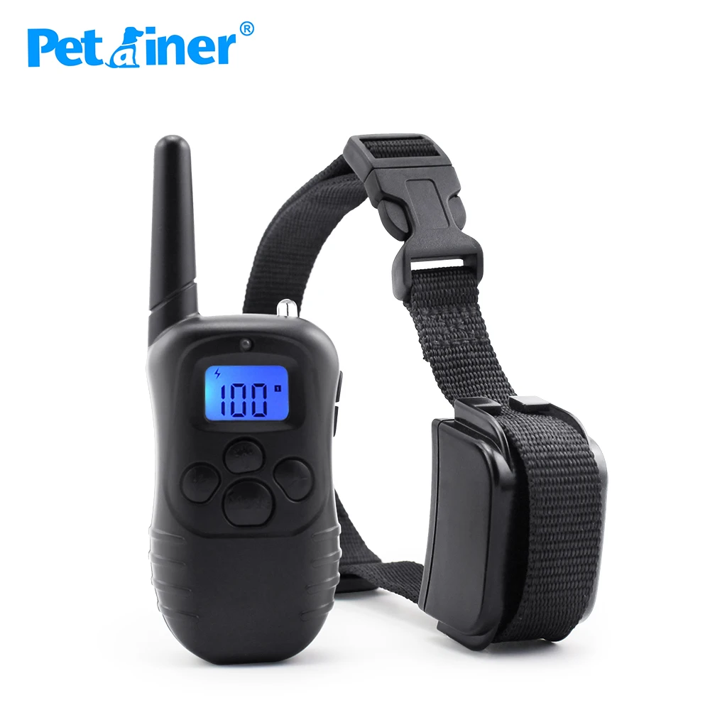 

Petrainer 998DR-1 Remote Training E-collar Rechargeable and Rainproof Dog Training Collar with Upgraded-blue Backlight Screen
