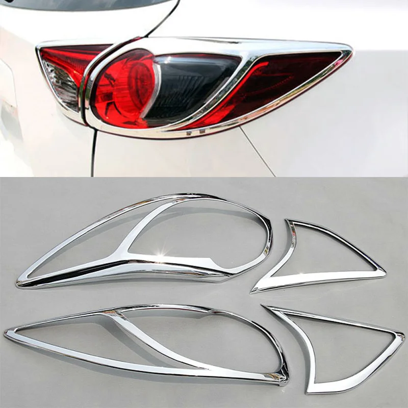 Для Mazda CX-5 CX5 2013 2014 2015 2016 ABS хромированный задний фонарь лампы крышки отделка