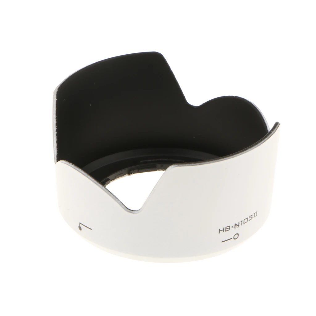 HB-N103 II Replacement Camera Lens Hood for Nikon 1 NIKKOR VR 10-30mm f/3.5-5.6 V1 J1 J2 White