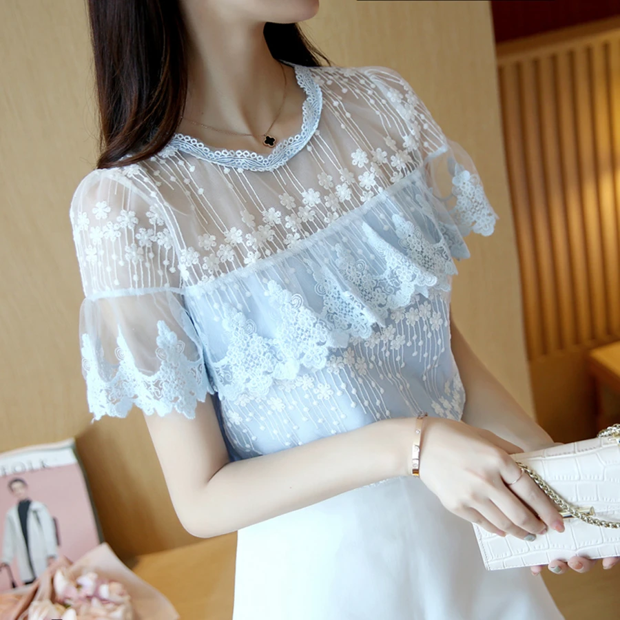 8702 embroidery blouse shirt women (2)