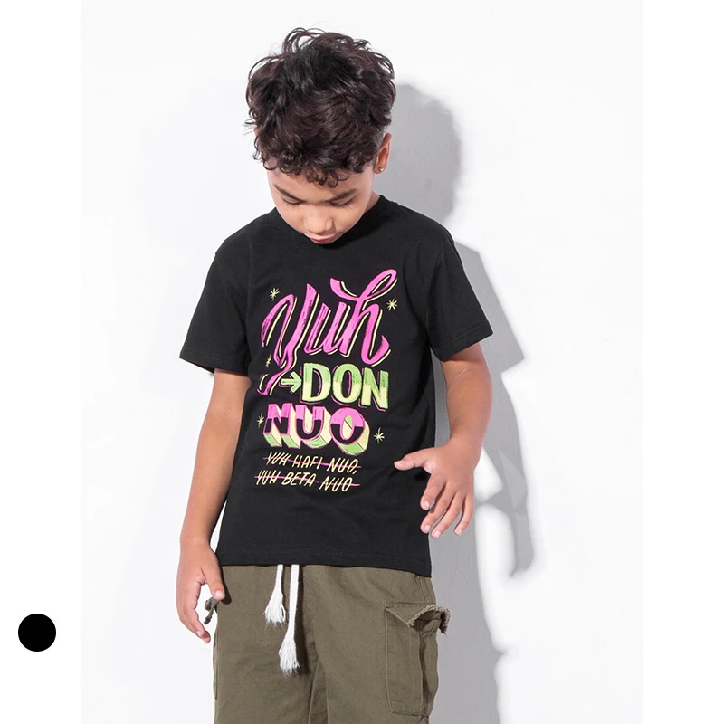 Boys tshirt summer top fashion letter boys streetwear tee shirt new t
