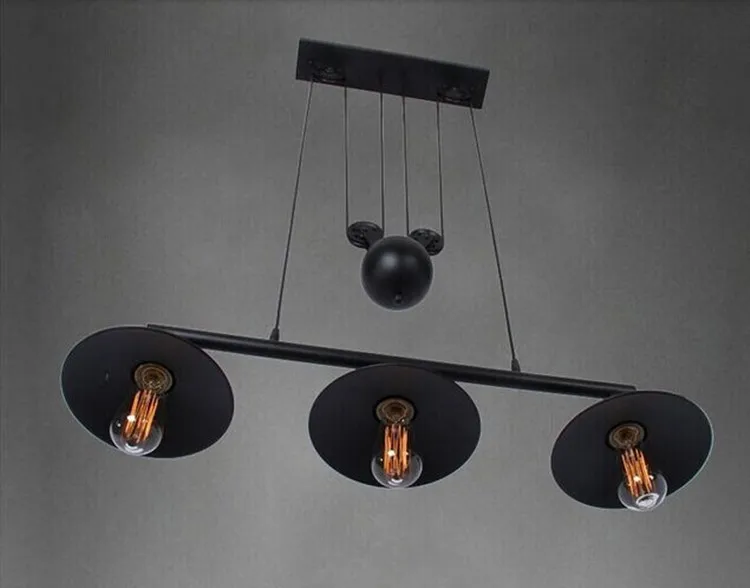 Nizza dekor pendelleuchte, retro vintage anhänger lampen mit 3 ...