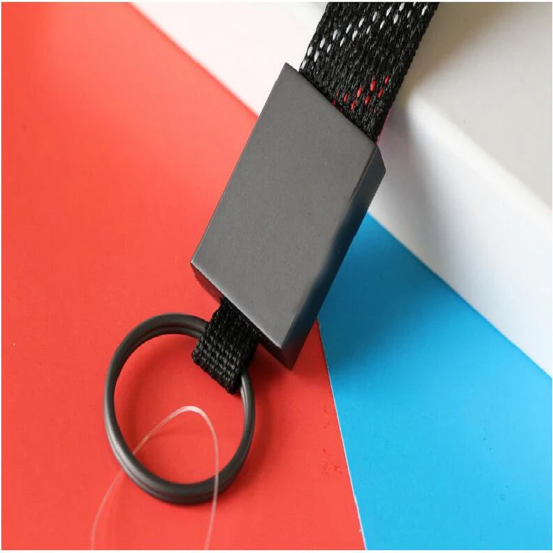 

10PCS Fashion Titanium Alloy+Fabric with Scottish Tartan Keychain Key Chain Keyring Key Ring Holder For MK 2 3 4 5 6 7