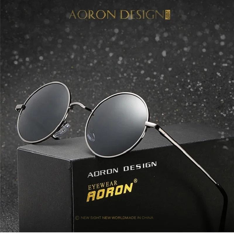 

AORON polarized sunglasses women men Male Round gunes gozlugu Sun glasses gafas de sol lunette soleil homme