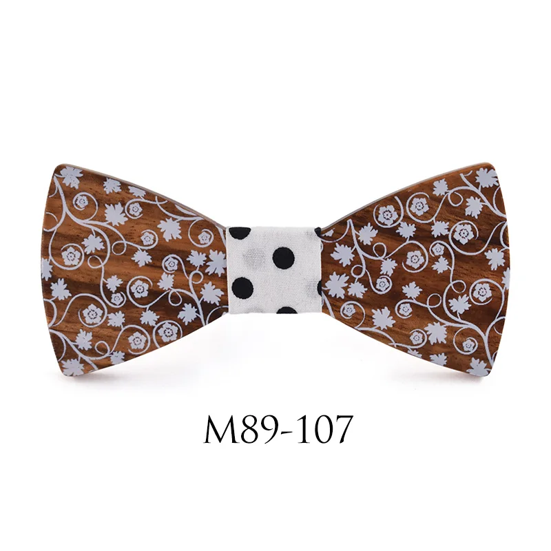 NEUE 2018 Weiß Fliege Hochzeit Bowtie Noeud Papillon Holz fliege Pajaritas Krawatte Bowties Weiblich Männlich Druck krawatten