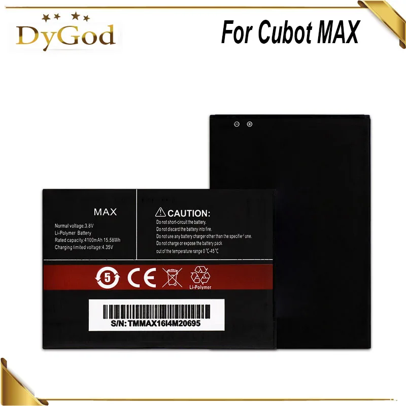 Аккумулятор DyGod 4100 мАч для смартфона Cubot MAX высокое качество|Аккумуляторы