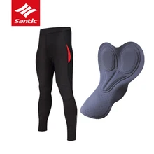 Santic велосипедные штаны женские зимние Pro мягкие теплые флисовые длинные дорожный велосипед брюки Ciclismo