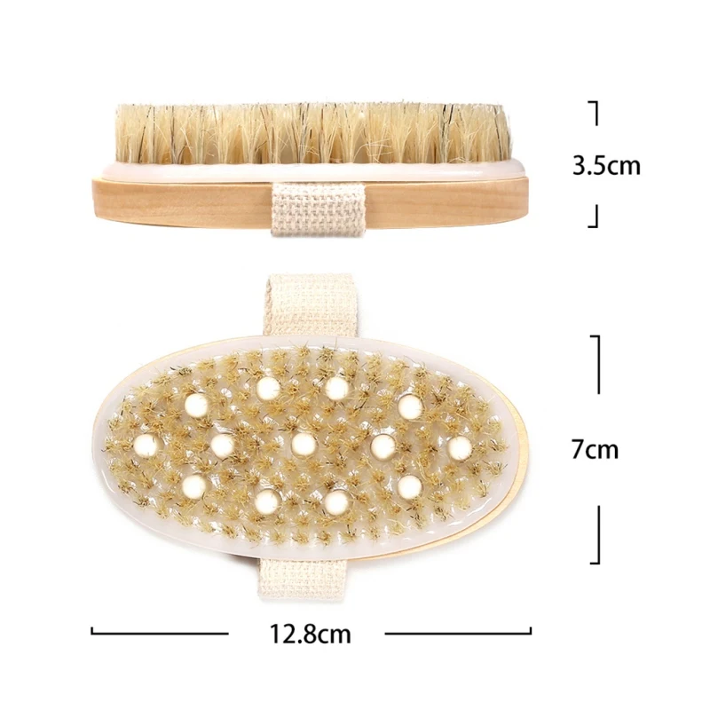 Горячо! 2-в-1 щетка для тела боди из мягкой натуральной щетины щетки деревянные ванны щетка для душа для спа-щетка для тела без ручки
