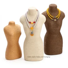 28 см обмотка Цепочки и ожерелья Дисплей манекен Кулон Стенд для демонстрации ювелирных изделий держатель стеллаж для ожерелий портрета модели