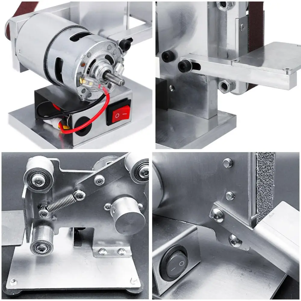 Многофункциональный 7 Скорость шлифовальный станок электрический шлифовальный станок Diy шлифовальная полировальная машинка резак краев заточник машина шлифовальная ленточная шлифовальная машина