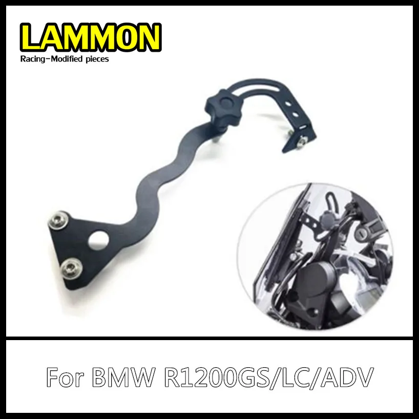 Motorcycle windshield stainless steel bracket Black Fit For BMW R1200GS
