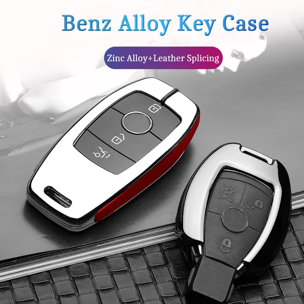 

For Mercedes Benz AMG 2016 2017 2018 E Class W213 E200L E260 E300L E320L Smart Car Key Fob Case 3 Buttons key holder protector
