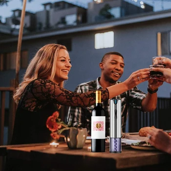 

Hot Sale Electric Wine Opener Rechargeable,Automatic Wine Bottle Openers With Premium Vacuum, Wine Opener,Pourer,Foil Cutter A