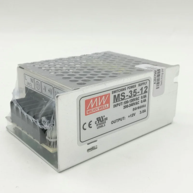 

MS 35W 12V 3A 100V-240V INPUT Small Volume Single Output Switching power supply for ac dc converter