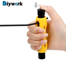 DIYWORK кабельный провод автоматический инструмент для зачистки коаксиального двойного назначения пилинг плоскогубцы инструменты для зачистки телефонной линии телевизионная линия