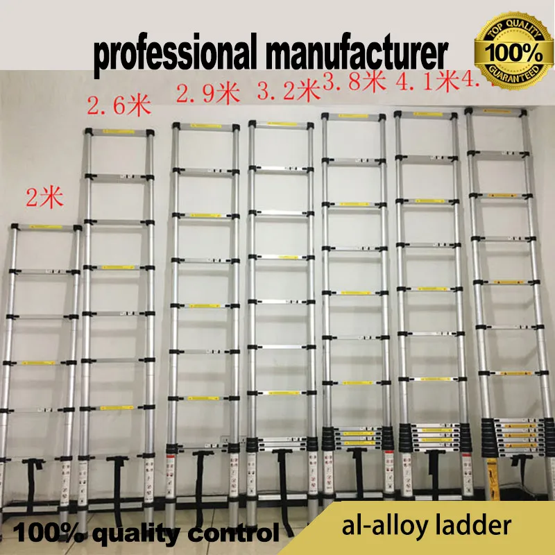 Очень хорошее качество al-alloy лестница для домашнего использования телескопическая лестница