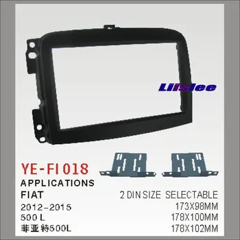 

2 DIN ABS Plastic Frame Radio Fascia For Fiat 500L 2012-2015 Auto Stereo Interface Dash CD Trim Installation Kits