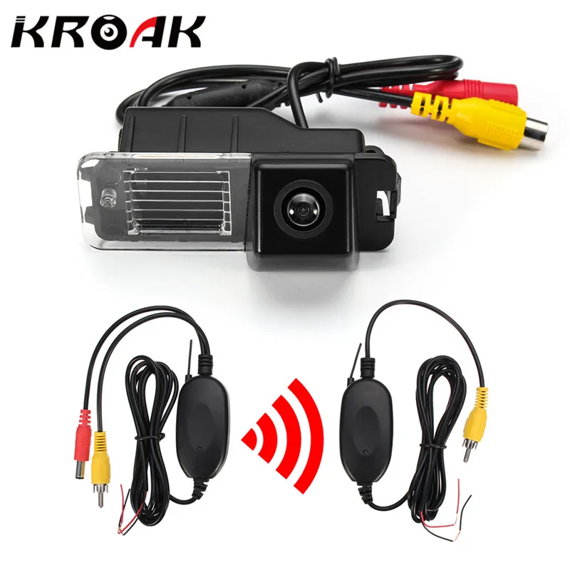 KROAK Wireless Car CCD Reverse Rear View Backup Camera For VW/Golf/VI