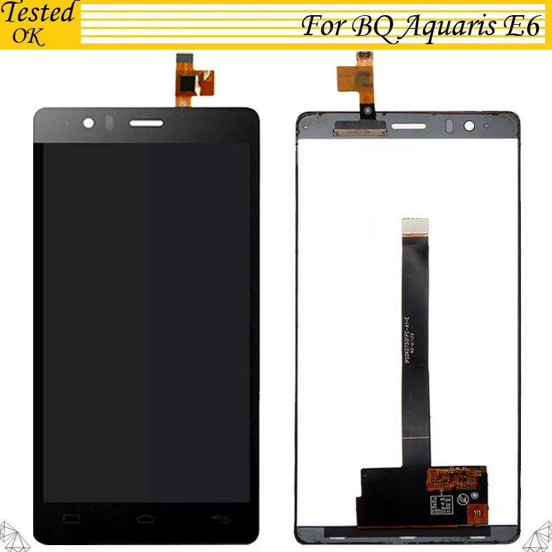 

Top Quality Replacement For BQ Aquaris E6 5k0750 LCD Display Screen With Touch Screen Digitizer Assembly Free Shipping
