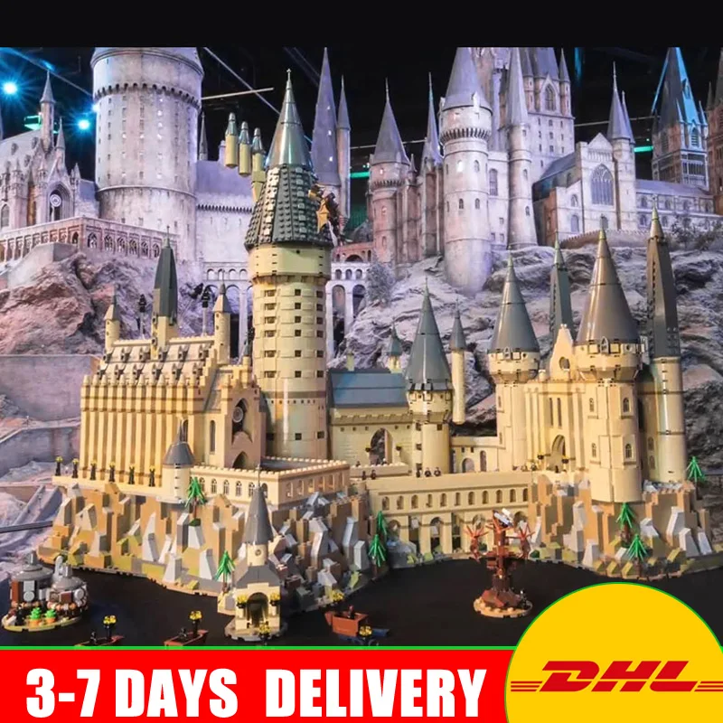 

IN Stock DHL LEPIN 16060 6742pcs Harry Magic School Hogwart Castle Building Blocks Bricks Model Kids Toys Compatible 71043