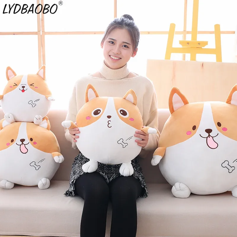 LYDBAOBO 1 шт. милые корги, плюшевая кукла, милые животные, попки, мягкие игрушки для детей, мягкая подушка, кукла для маленьких девочек, детские подарки на день рождения