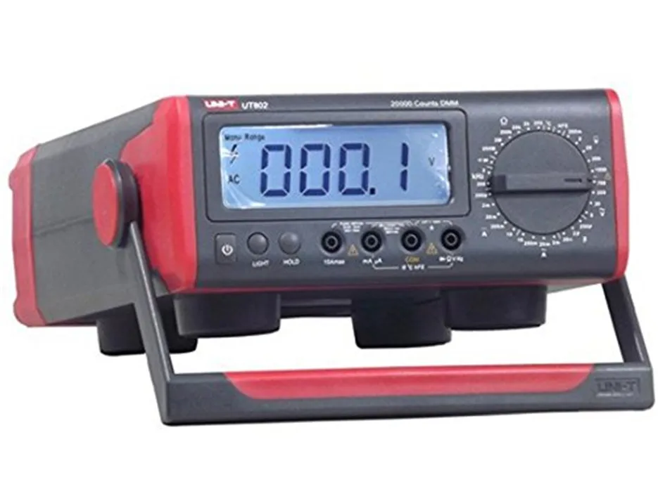 

UNI-T UT802 LCD Display Bench Type Digital Multimeters Volt Amp Ohm Capacitance Hz 19999 Counts Tester High-Accurac