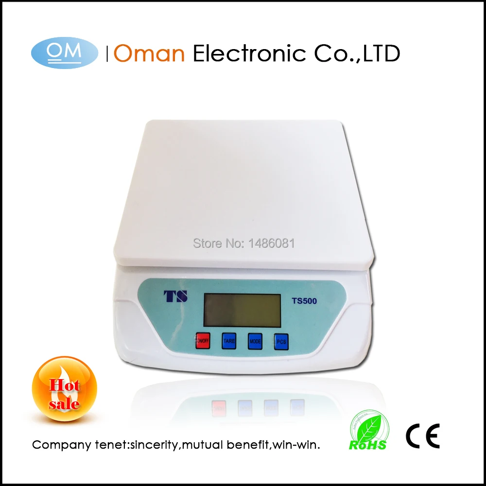 

Oman-T500 25kg/1g Digital kitchen Scale Weighting ABS plastic