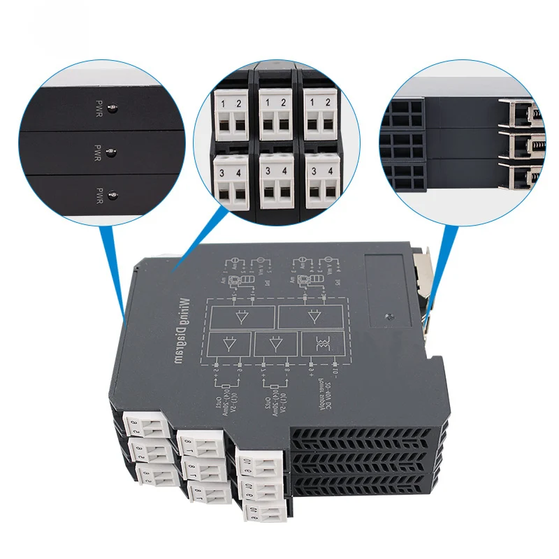 Isolatore Segnale 4-20mA 1 Input 2 Output - Trasmettitore Corrente DC 24V Per PLC, DCS, Controllo Industriale - Foto 7