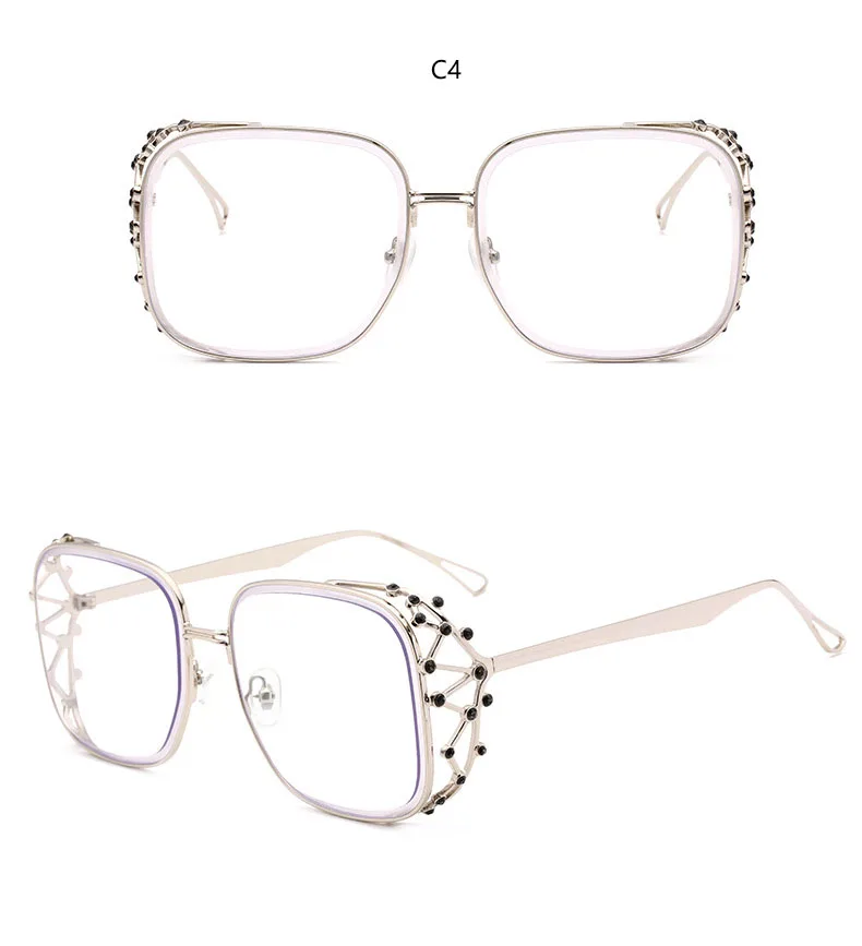 Steampunk Square Luxury Designer Rhinestone Sunglasses HTB1Ig4sk6ihSKJjy0Fiq6AuiFXag - Steampunk Square Luxury Designer Rhinestone Sunglasses