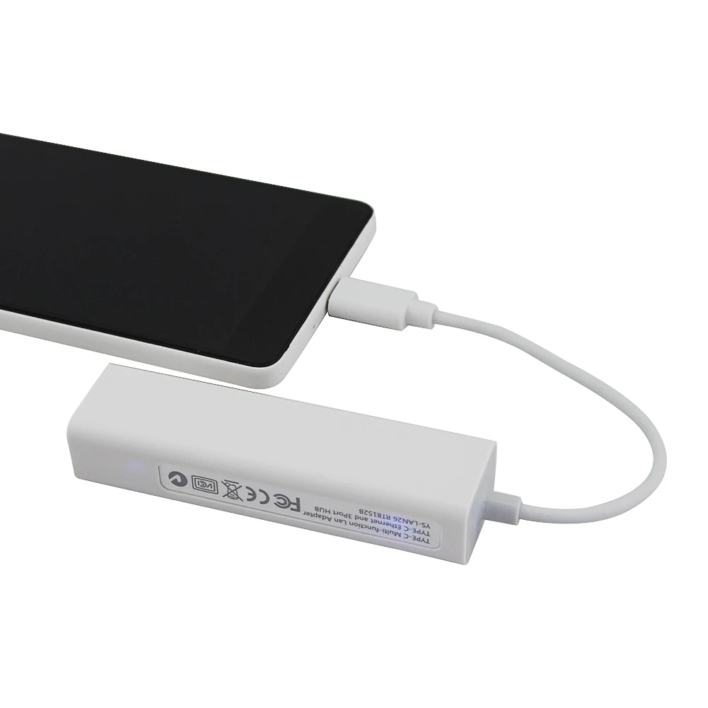 CHYI Мульти USB C концентратор с 3 портами (стандарт 2 0 Порты и разъёмы s JR45 Ethernet