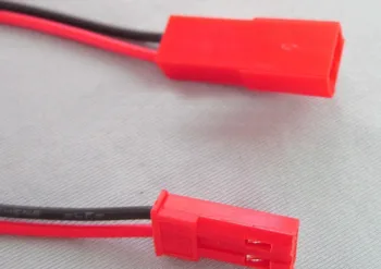 

100 pcs /lot JST Plug Connectors 2P M/F 100mm 22 AWG wire RC Parts Accessory for RC Helicopter Airplane Motor ESC Li-Po Battery