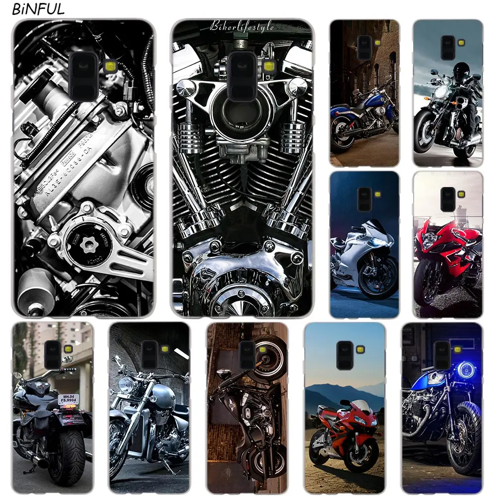 

Coolest Motorcycles Hot Fashion Transparent Case for Samsung Galaxy A3 A5 A9 A7 A6 A8 Plus 2018 2017 2016 Star A6S Note9 8 Cover