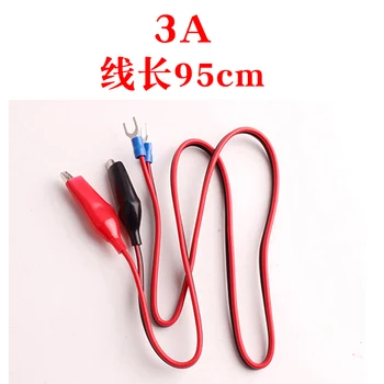 

3A Banana Plugs To Crocodile Clamps Test Leads Line DC Power Supply Alligator Clips Test Lead Cable Wire 95cm