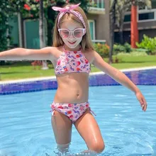 ARLONEET комплект из двух предметов, детский Одежда для детей; малышей; девочек купальный костюм с бантом летний пляжный костюм для отдыха на открытом воздухе из купального костюма для W0527