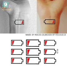 Waterproof tattoo custom men s and women s small fresh tattoo mobile phone battery picture personality