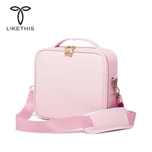 LIKETHIS новая косметичка Органайзер женский дорожный макияж Чехлы большой емкости Косметика чемоданы для макияжа 190717
